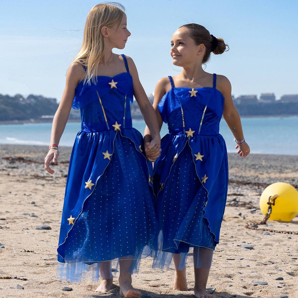 Déguisement enfant – robe de princesse lina bleu