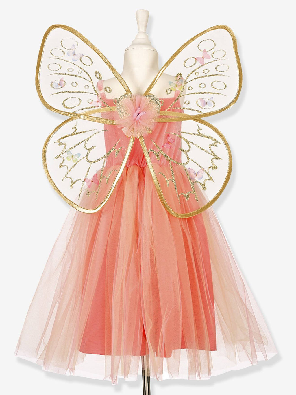 Déguisement joanna : robe + ailes corail