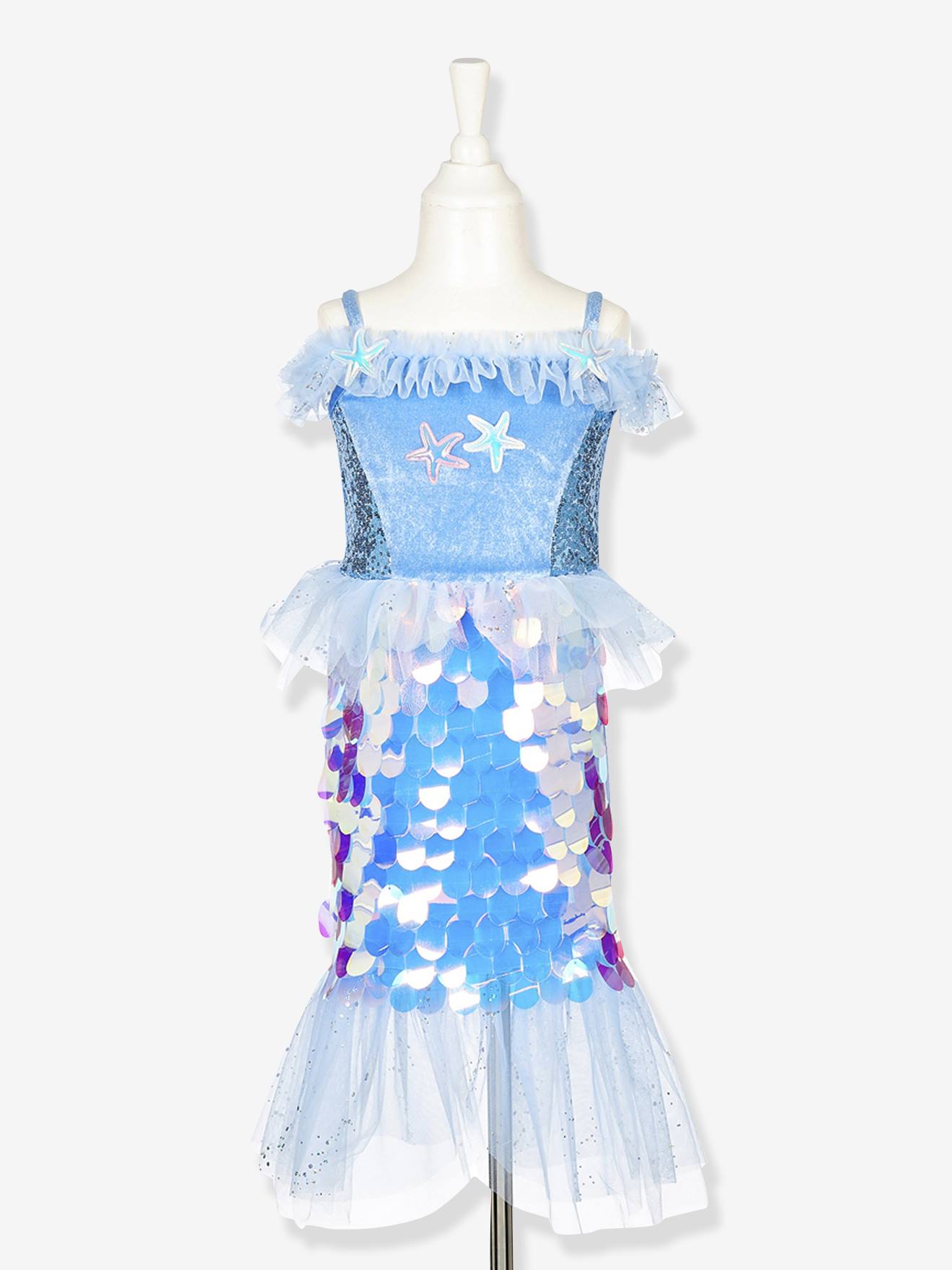 Déguisement lorelie sirène bleu