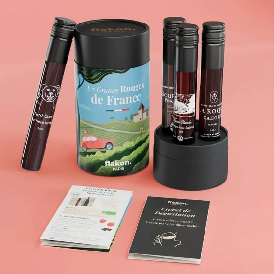 Coffret Dégustation de 4 Rouges Iconiques Flakon