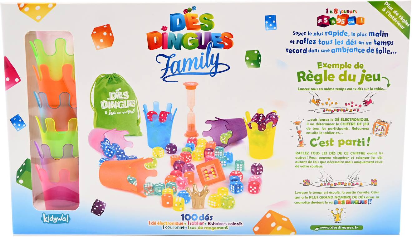 Dés dingues family multicolore