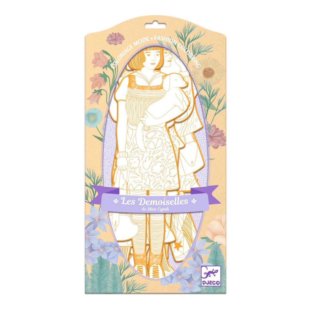 Dessins à colorier : demoiselles scout multicolore