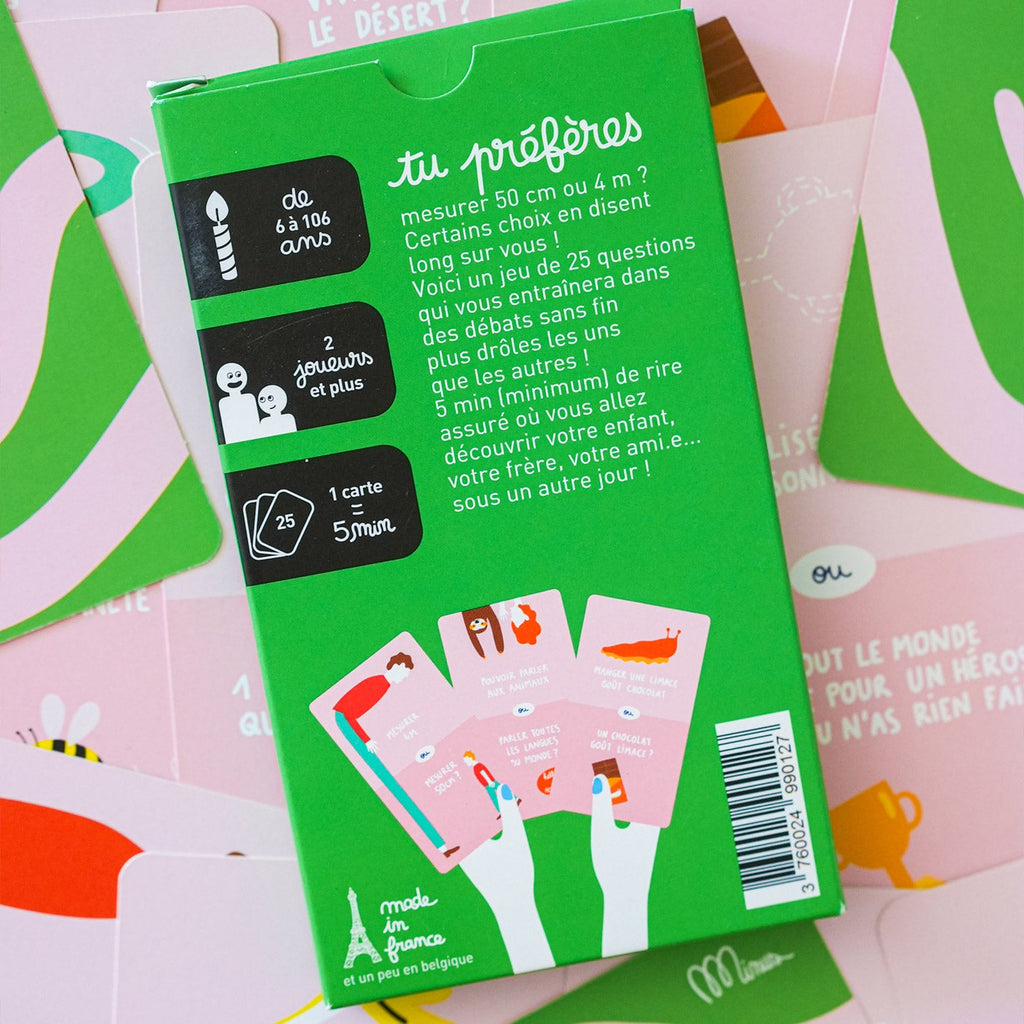 Boîte du jeu Tu préfères Dilemmes Absurdes