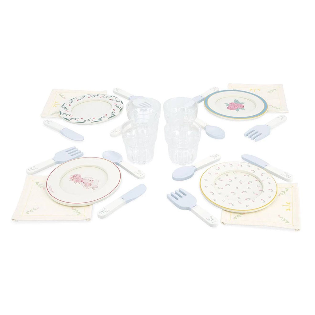 Dinette en valisette multicolore