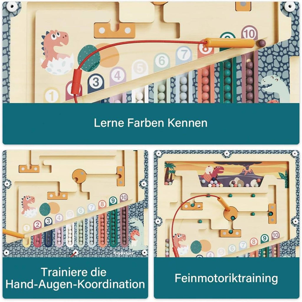 Dino oeufs labyrinthe montessori multicolore