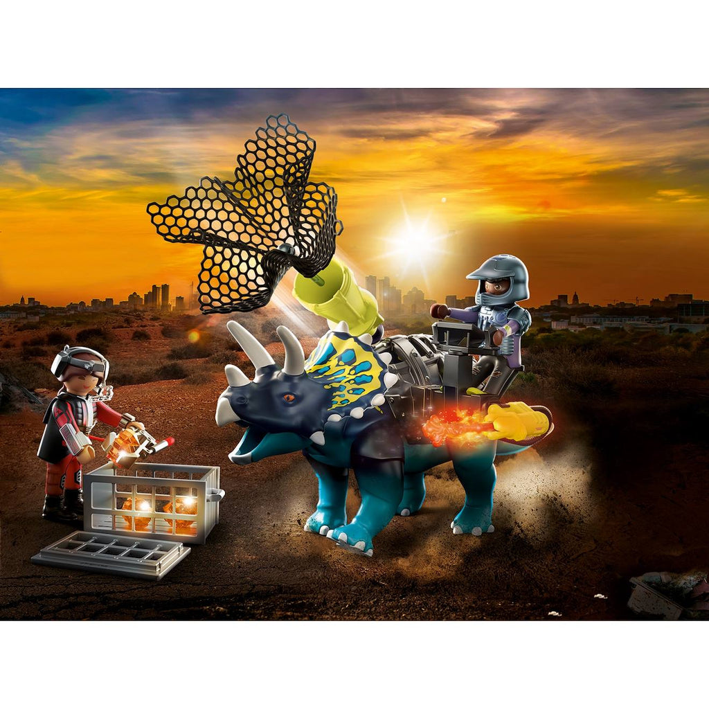 Dino rise triceratops et soldats 70627 multicolore