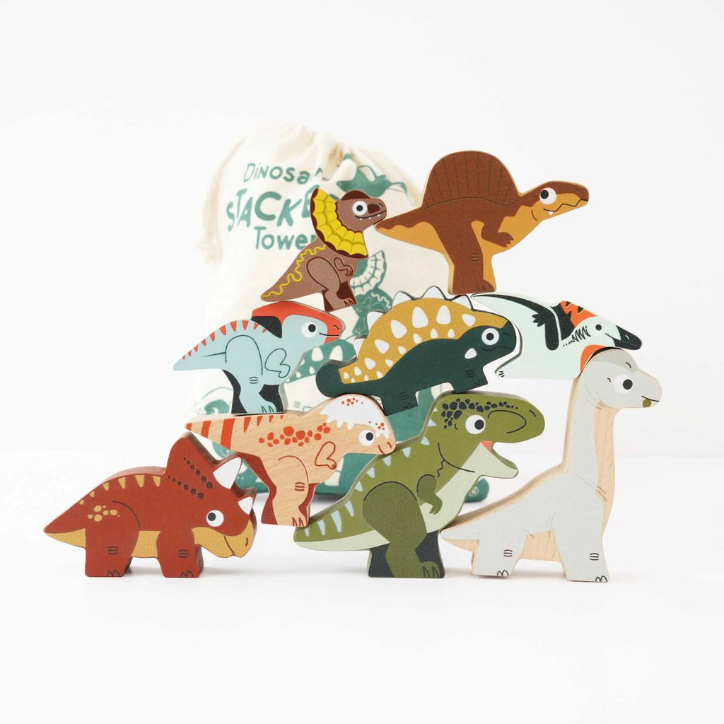 Dinosaures à empiler beige