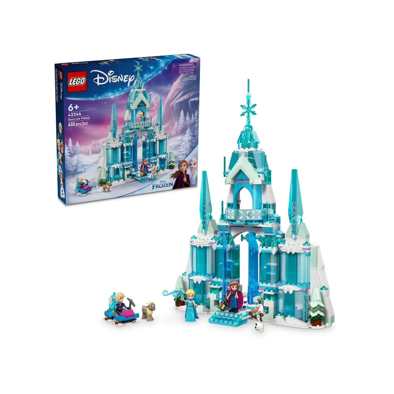 Disney le palais de glace d'elsa 43244 multicolore