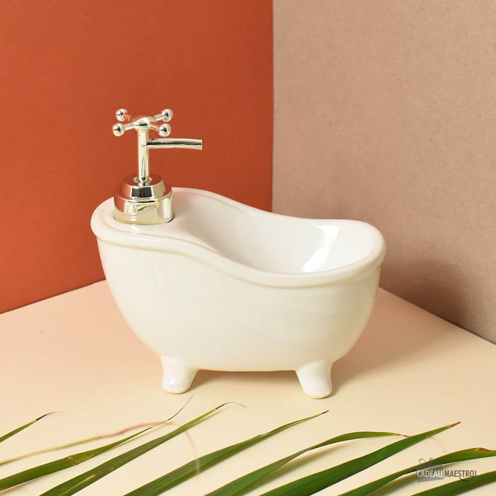 Distributeur de Savon Baignoire - Accessoire Salle de Bain Originaux