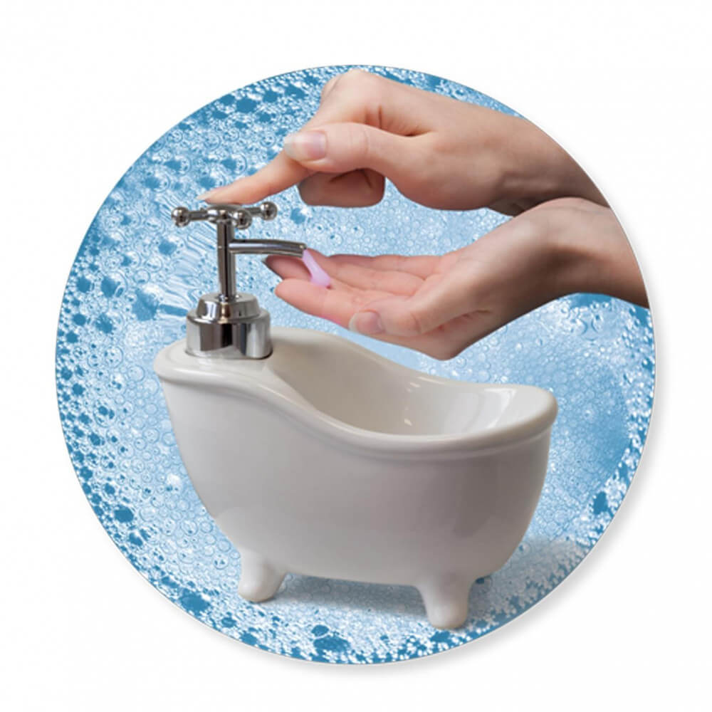 Distributeur de Savon Baignoire - Accessoire Salle de Bain Originaux Invotis