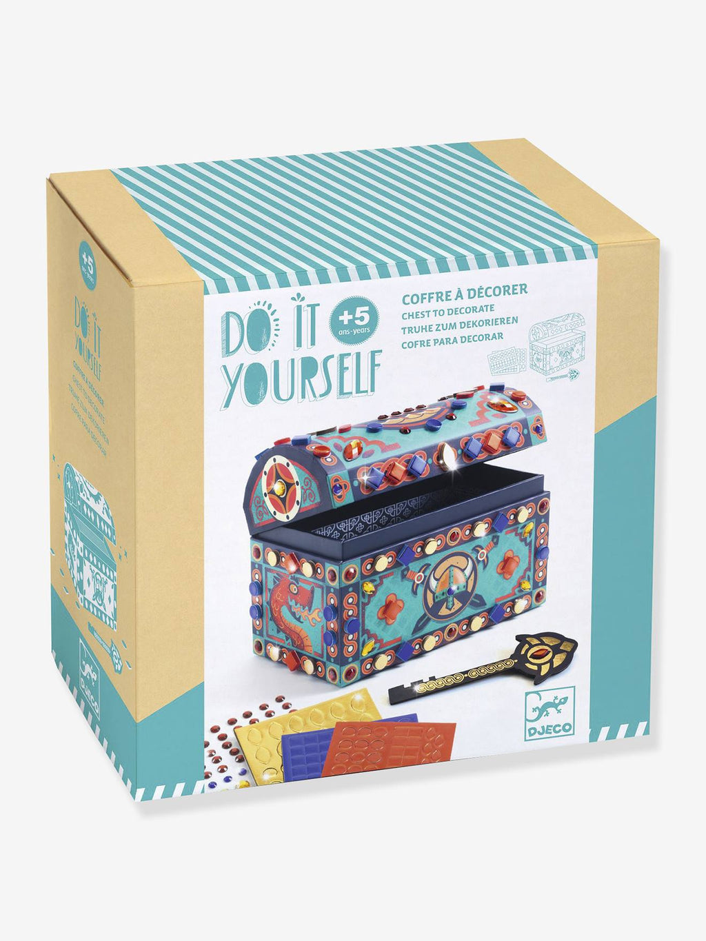 Diy super trésor-boîte à secret bleu