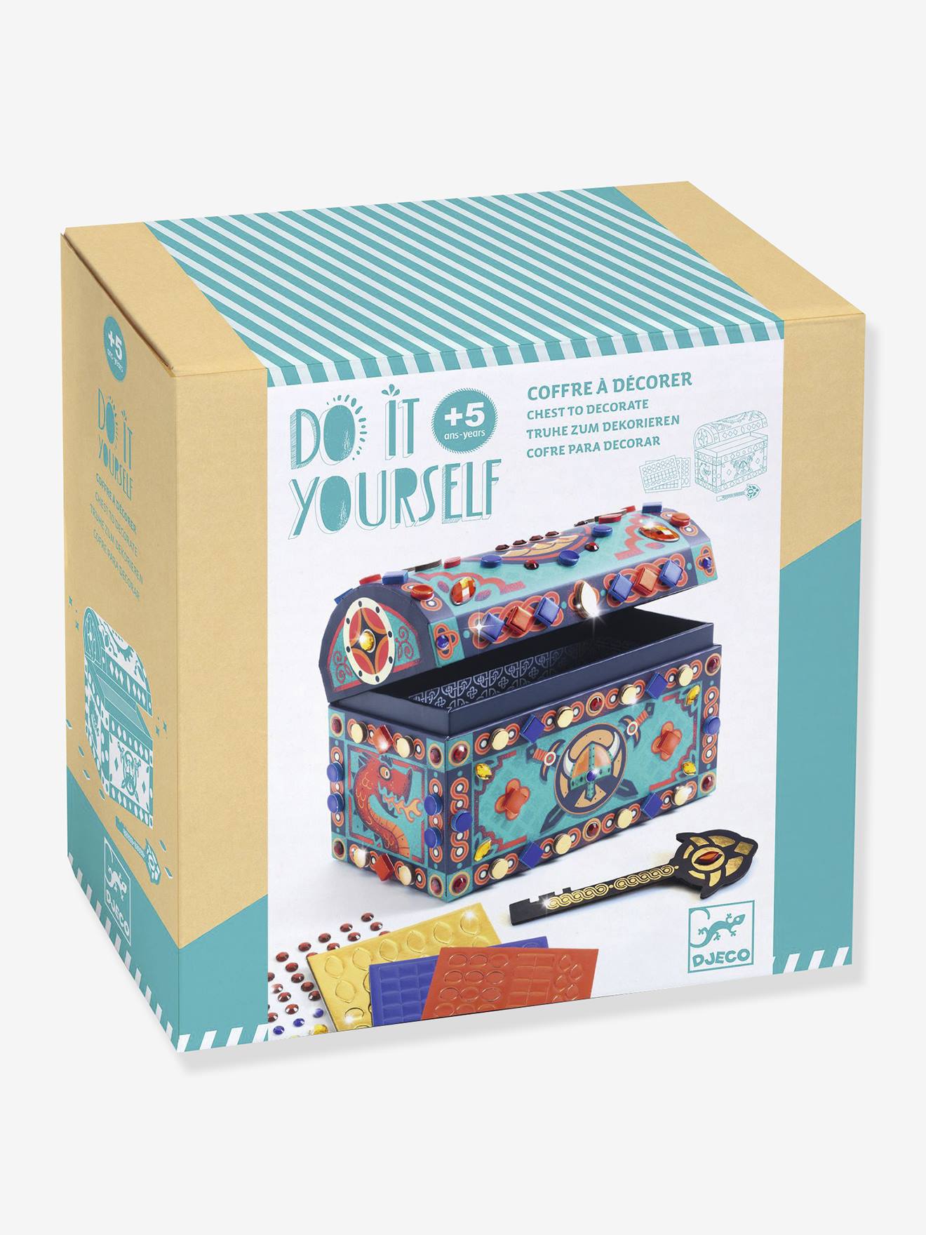 Diy super trésor-boîte à secret bleu