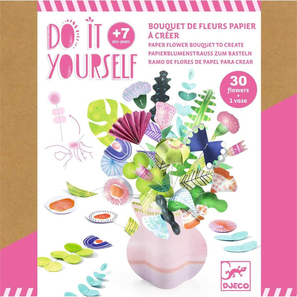 Do it yourself délicat bouquet de fleurs papier à créer multicolore