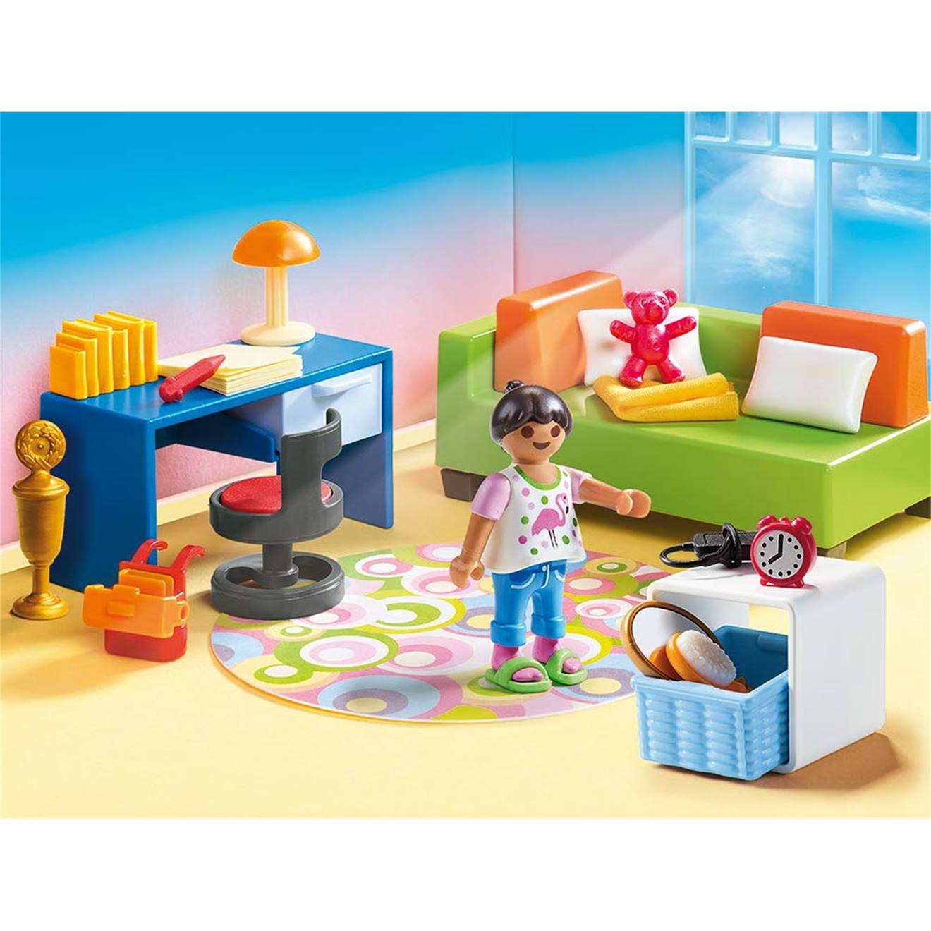 Dollhouse - chambre d'enfant avec canapé-lit 70209 multicolore
