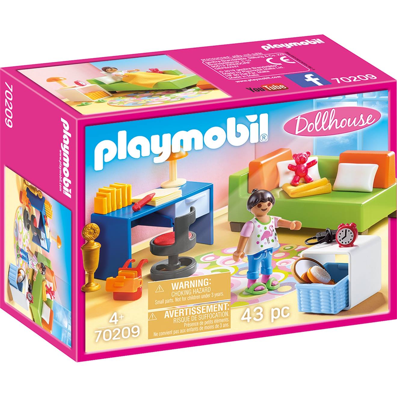 Dollhouse - chambre d'enfant avec canapé-lit 70209 multicolore