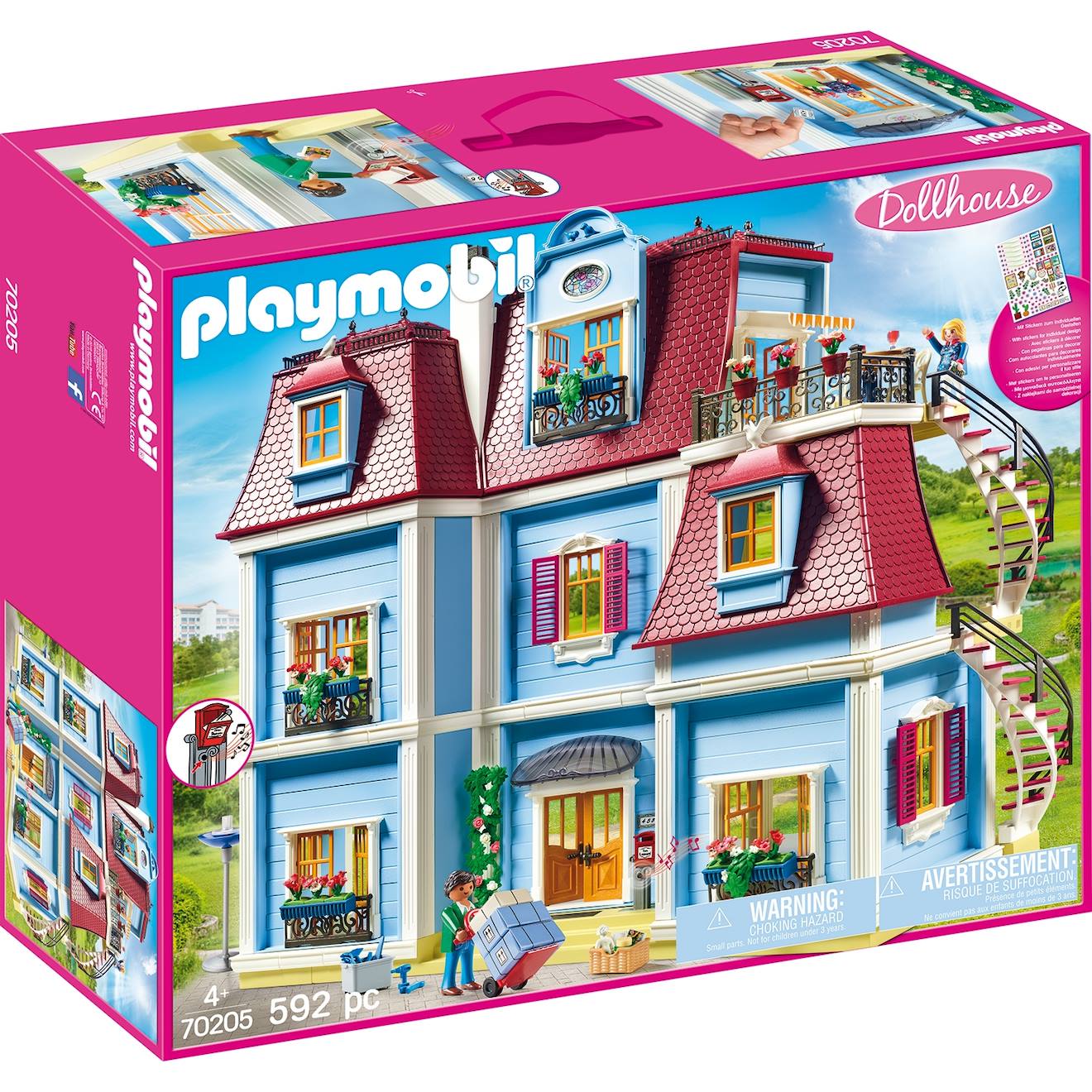 Dollhouse - grande maison traditionnelle 70205 multicolore