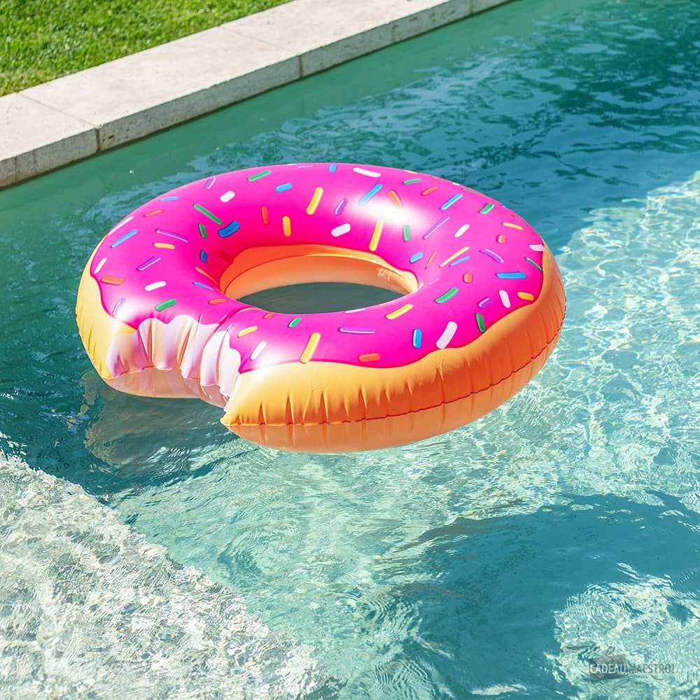 Donut Gonflable Géant Rose - Piscine