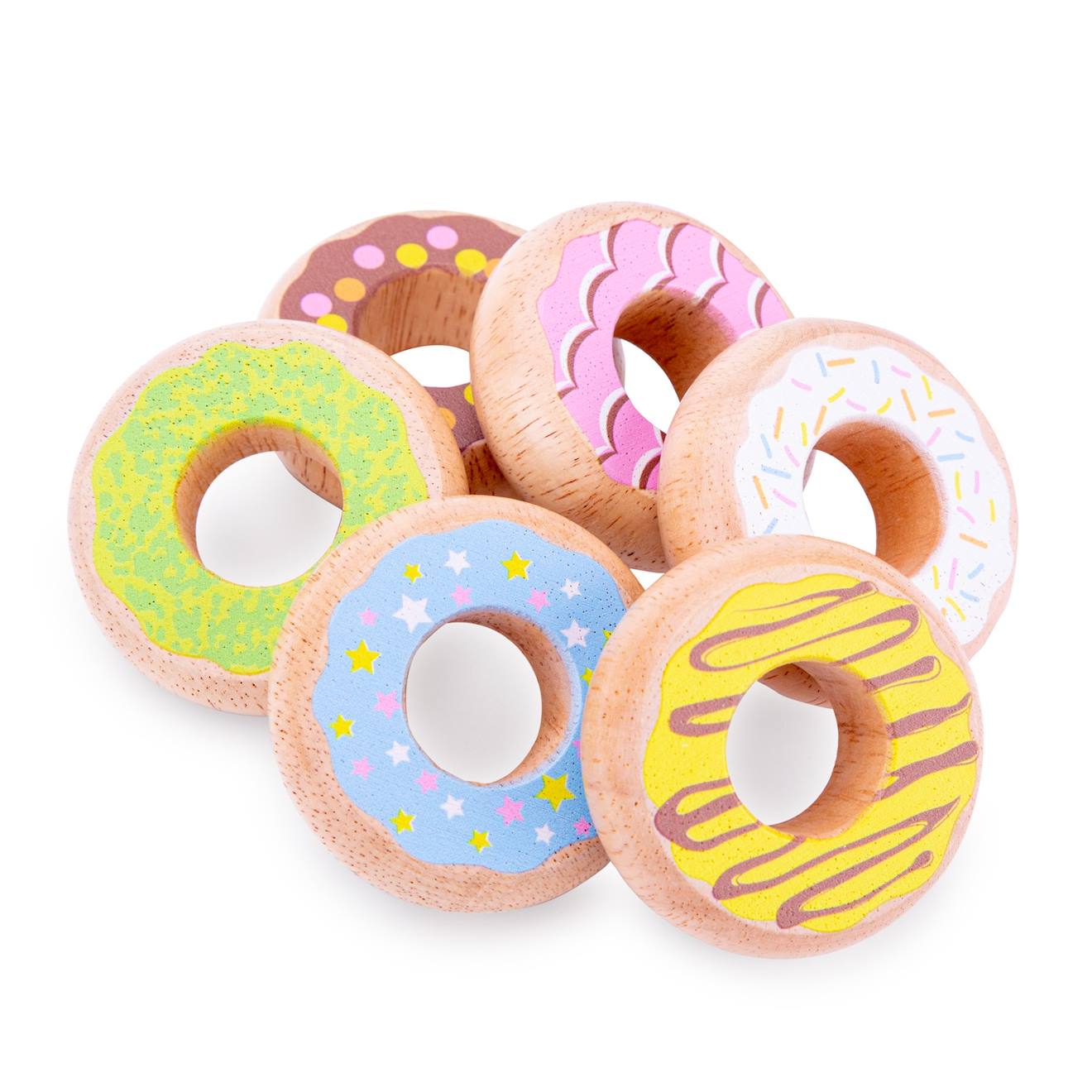 Donuts 6 pièces beige