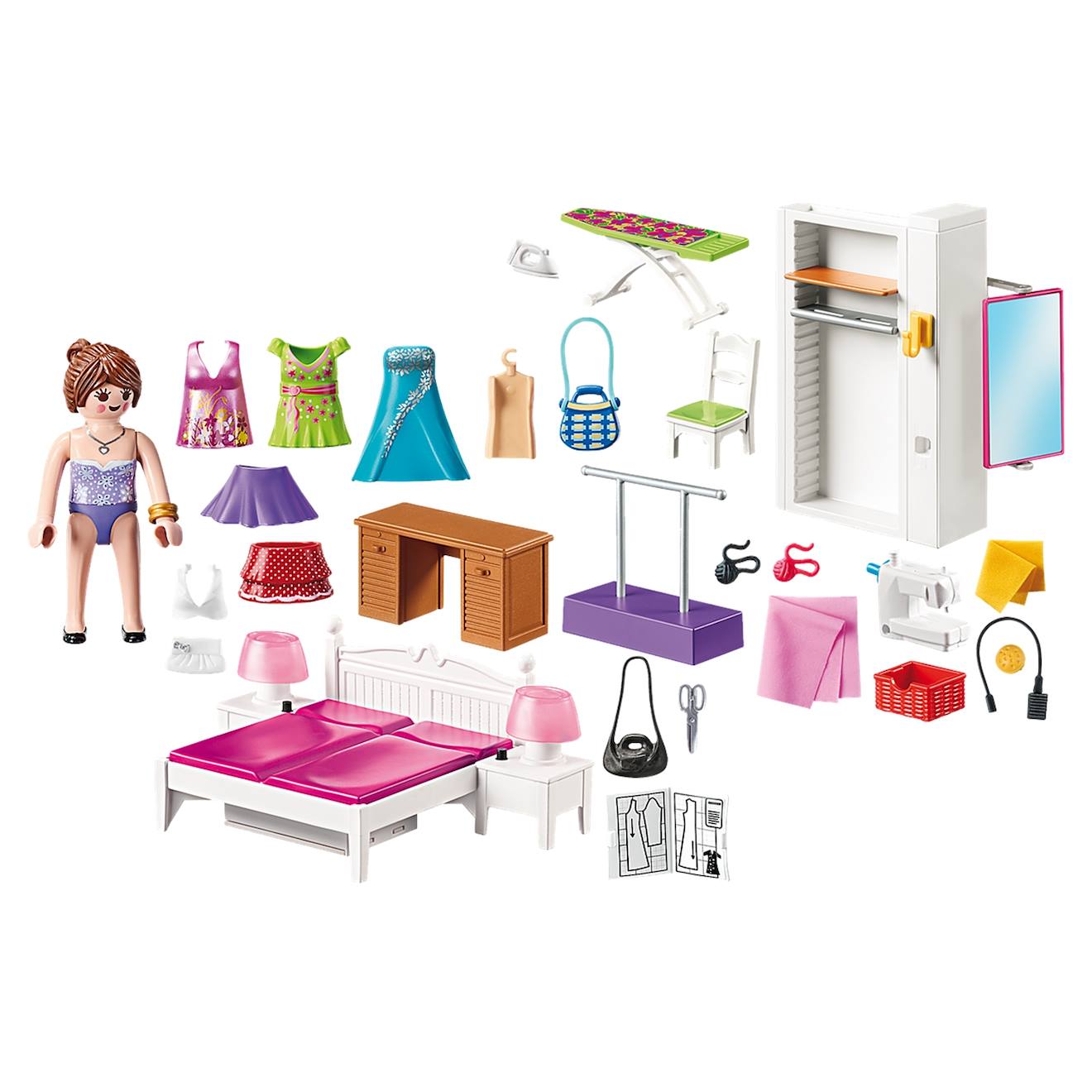 Doolhouse - chambre avec espace couture 70208 multicolore