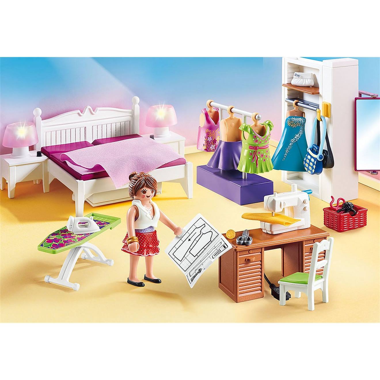 Doolhouse - chambre avec espace couture 70208 multicolore