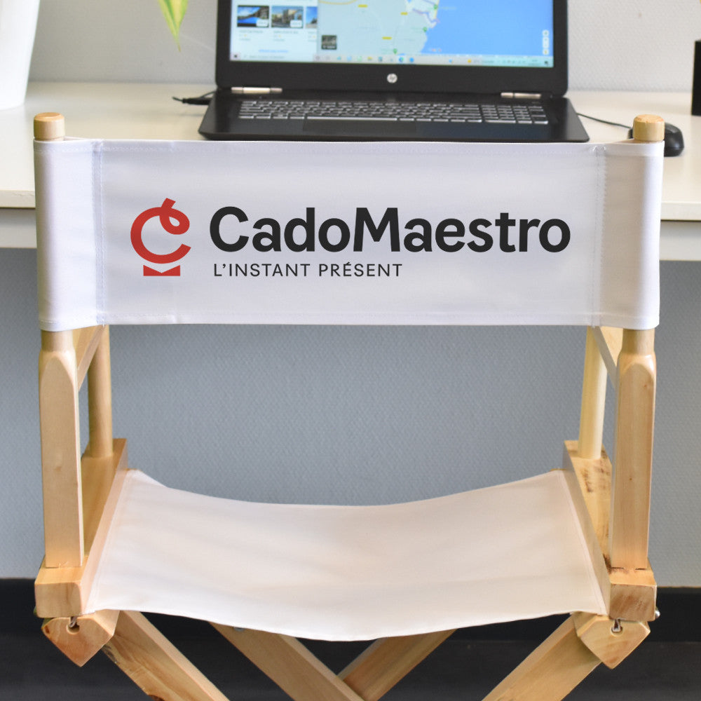 Dossier Chaise de Réalisateur Logo à Personnaliser - Chaise Personnalisée