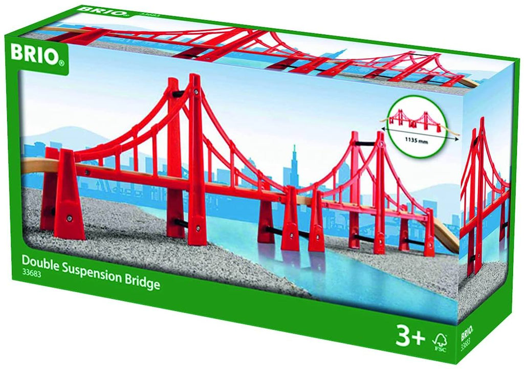 Double pont suspendu rouge