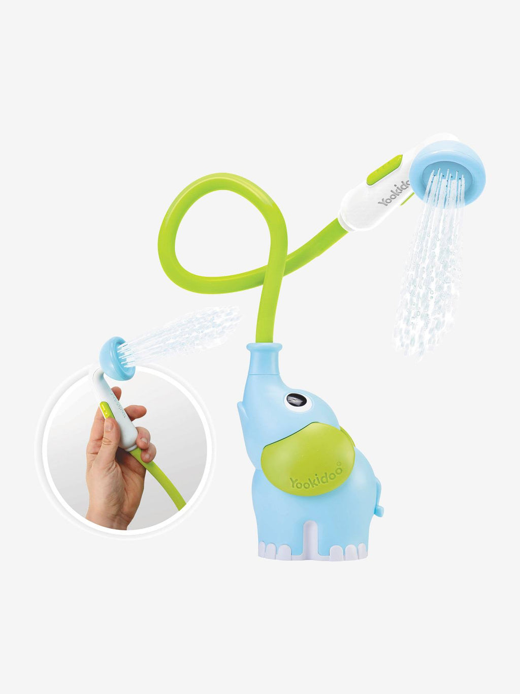 Douchette éléphant bleu/vert