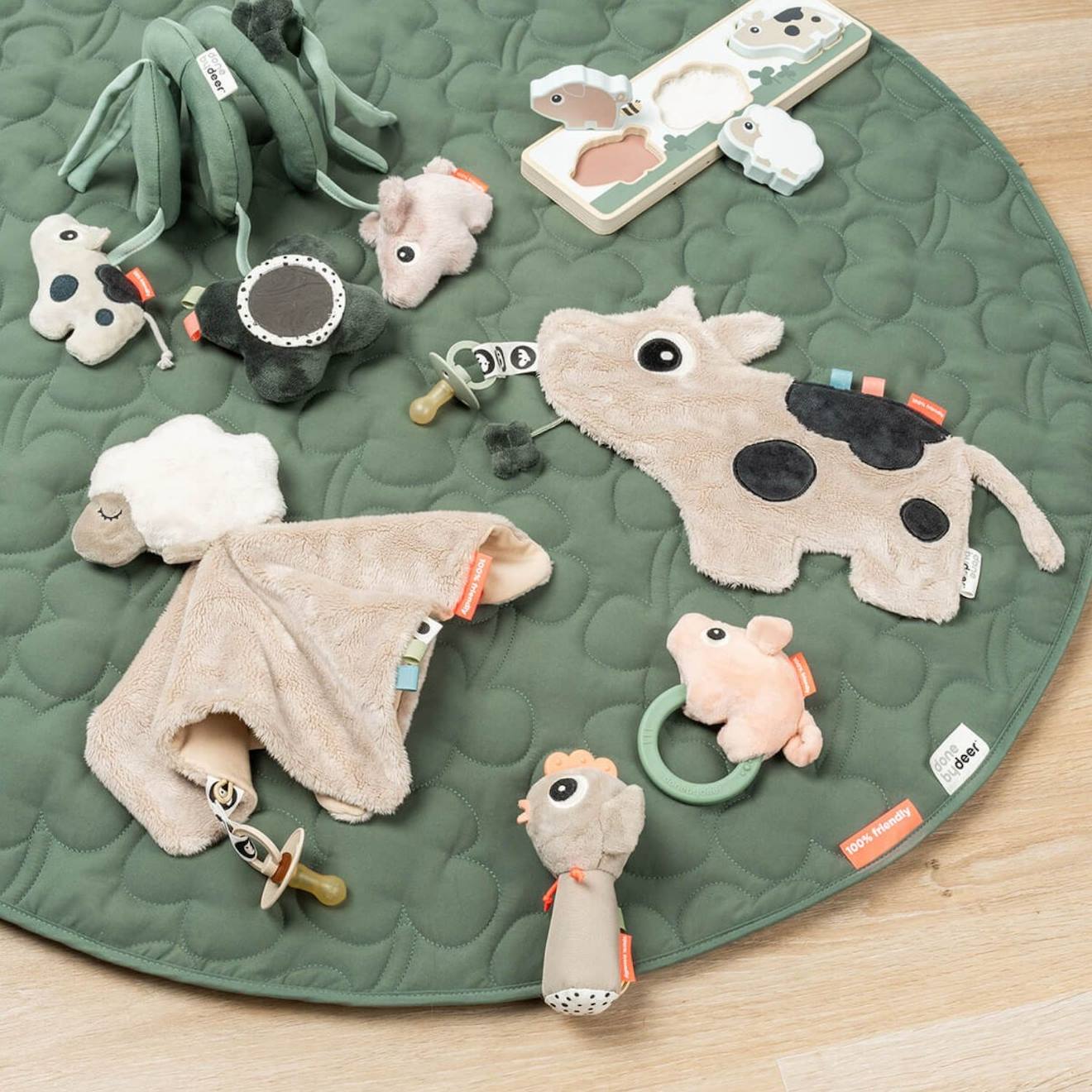 Doudou attache-sucette sable