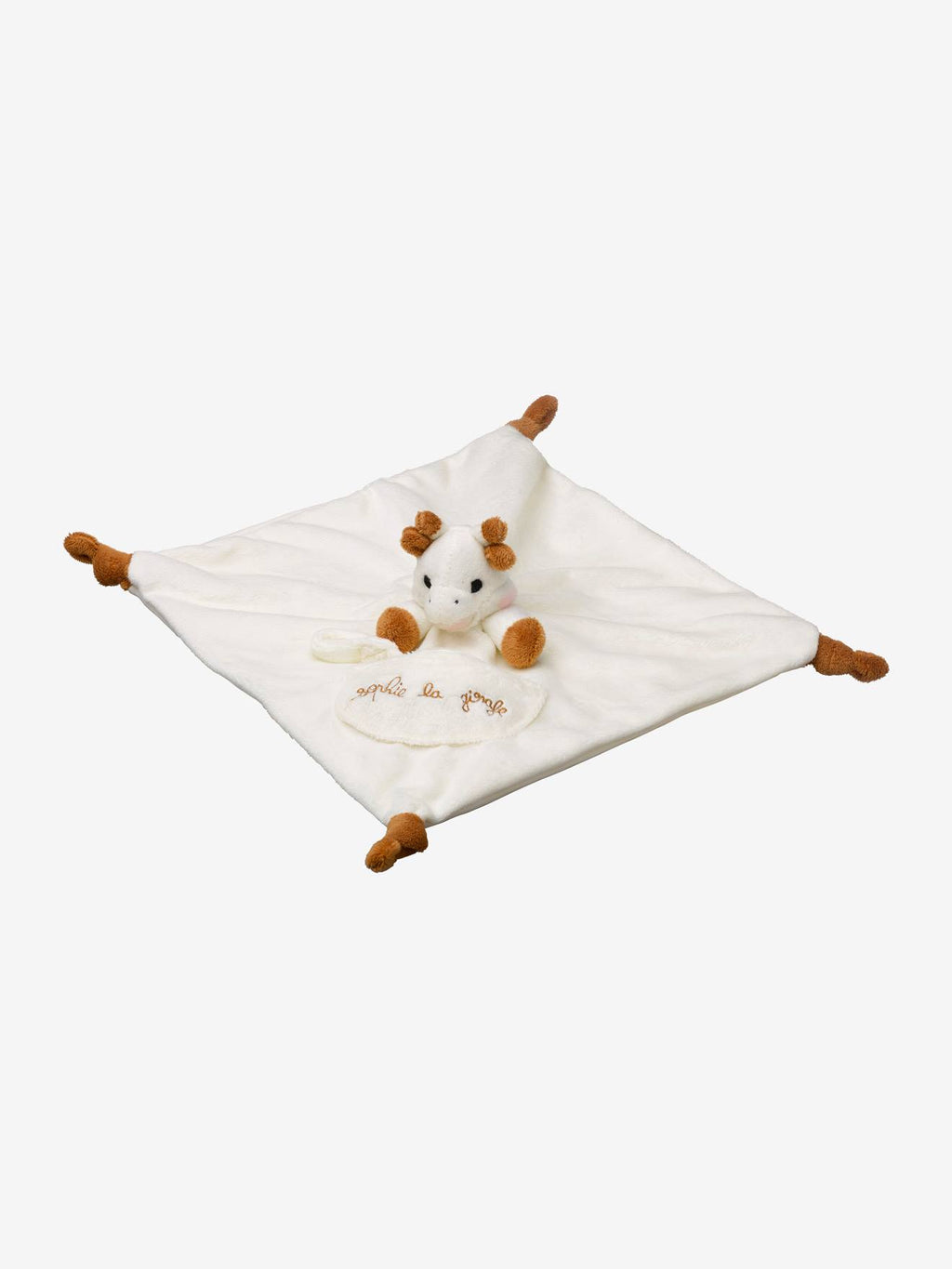 Doudou avec attache sucette Sophie la Girafe vulli beige