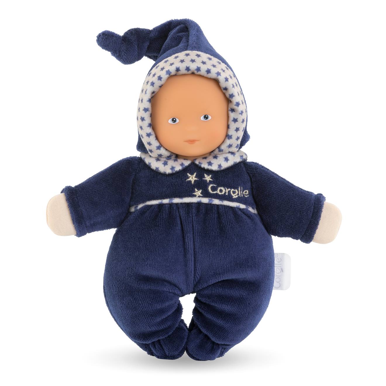 Doudou babidoux marine rêves d'étoiles multicolore