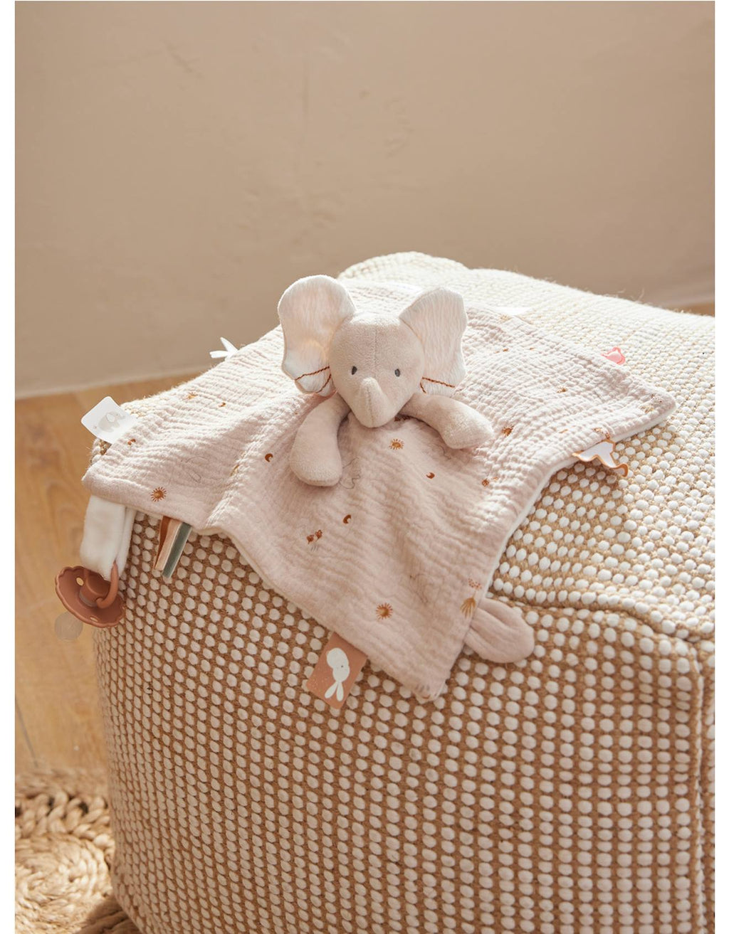 Doudou bali eléphant ecru