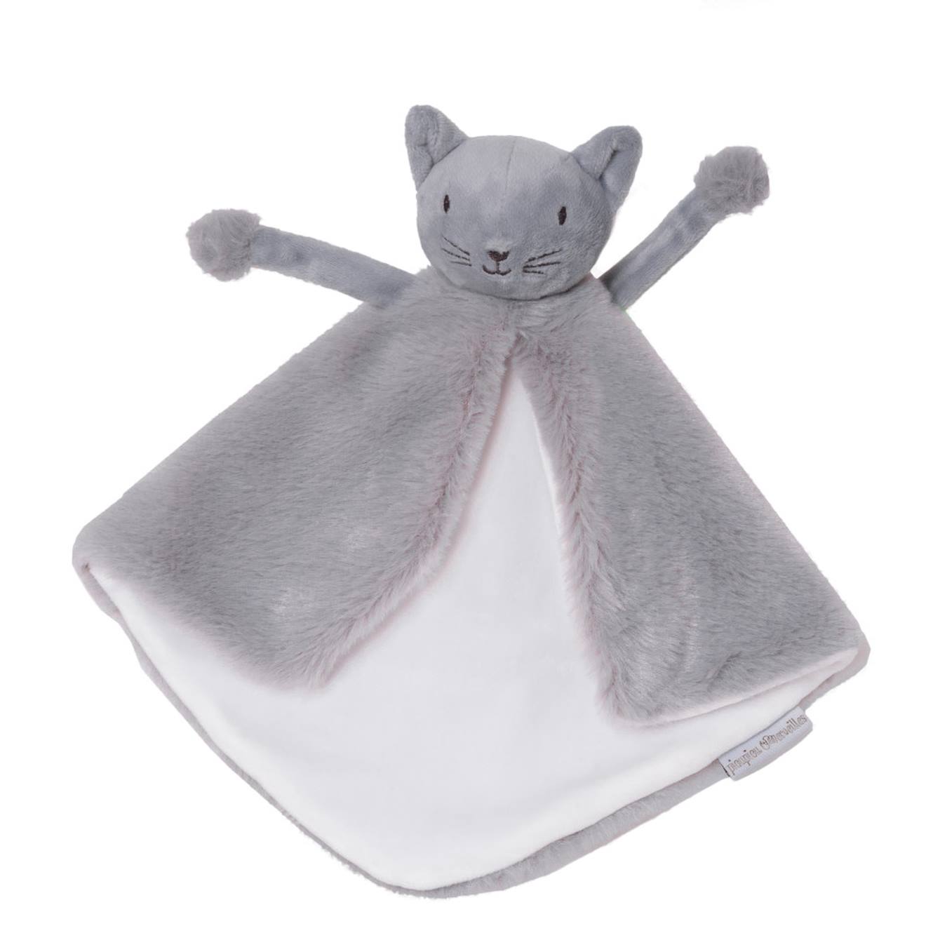 Doudou cape marionnette oscar le chat gris