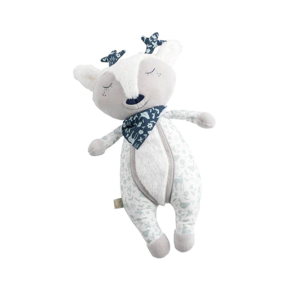 Doudou daim en velours - promenons nous gris