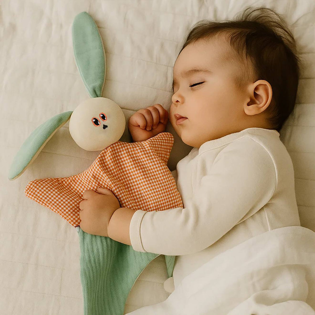 Doudou en coton bio gus blanc