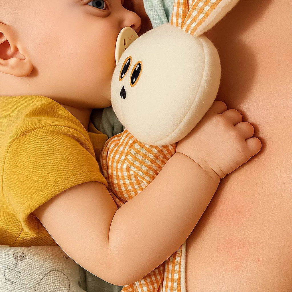 Doudou en coton bio gus blanc