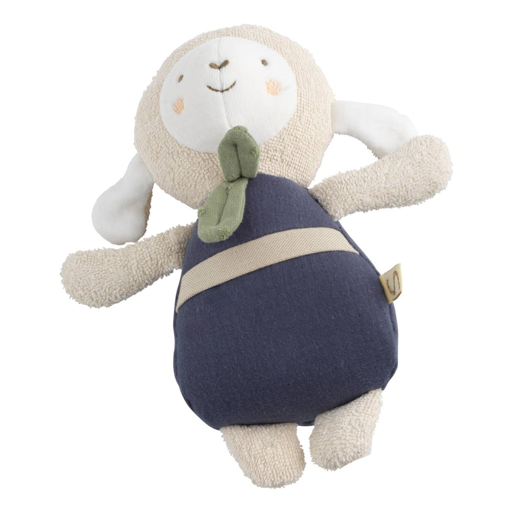 Doudou en coton bio - petit soleil bleu