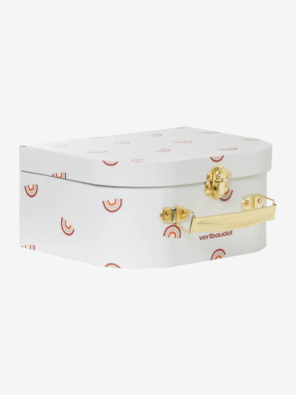 Doudou en gaze de coton personnalisable et sa valisette ocre