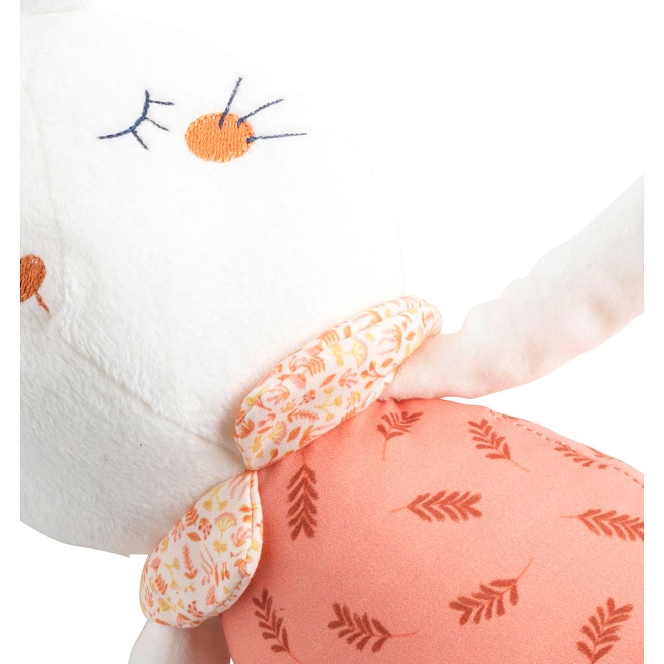 Doudou en velours - esmée blanc/rose