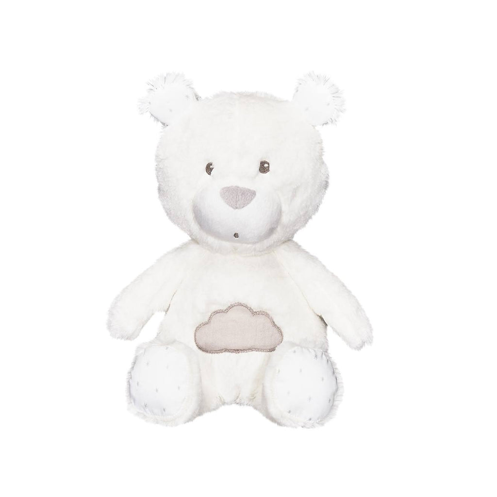 Doudou en velours - lily blanc/gris