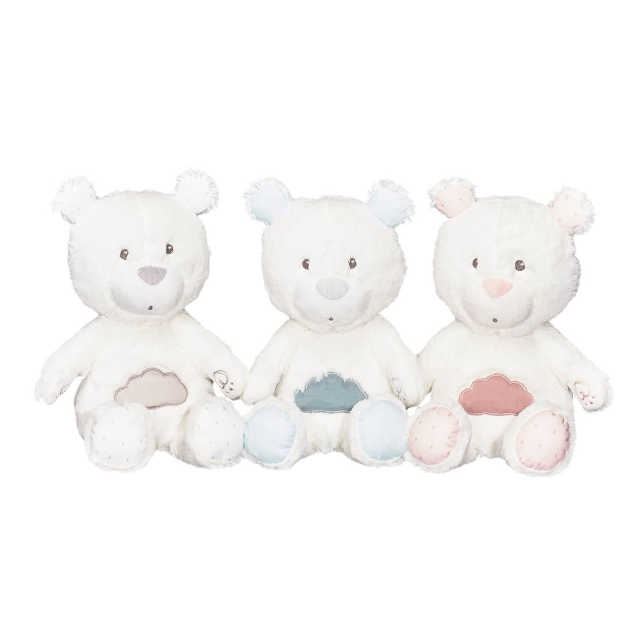 Doudou en velours - lily blanc/bleu