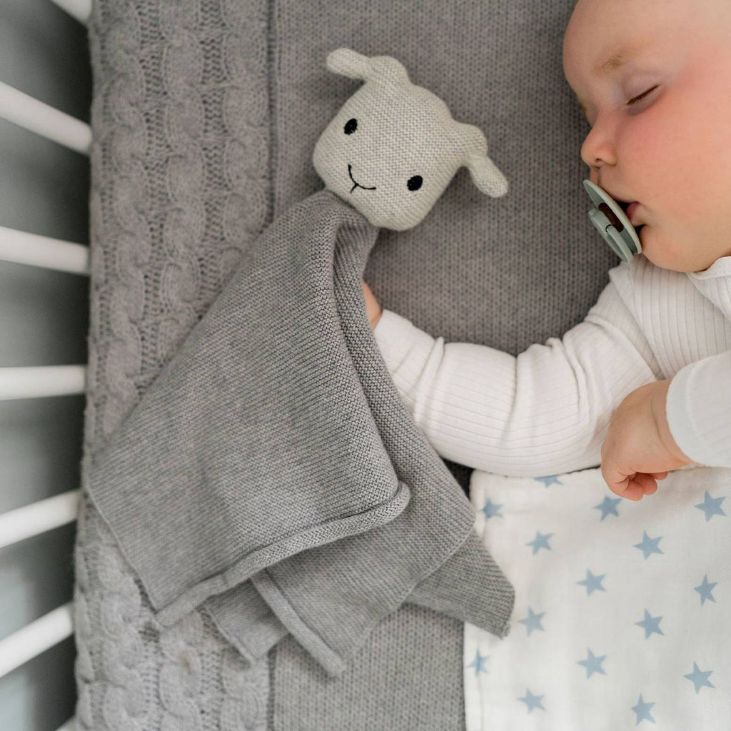 Doudou étoile gris clair