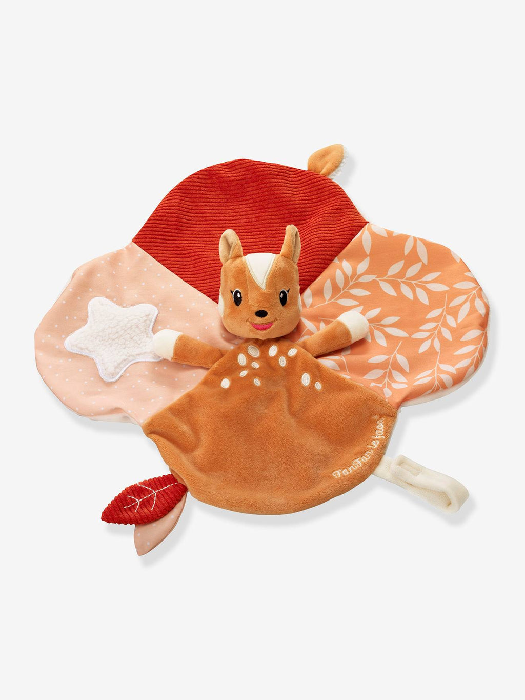 Doudou fanfan attache sucette Sophie la Girafe vulli multicolore