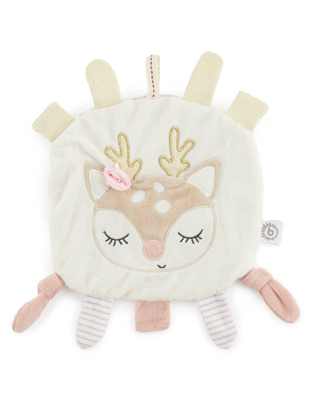 Doudou faon ella tissu froissant - peluche faon ella