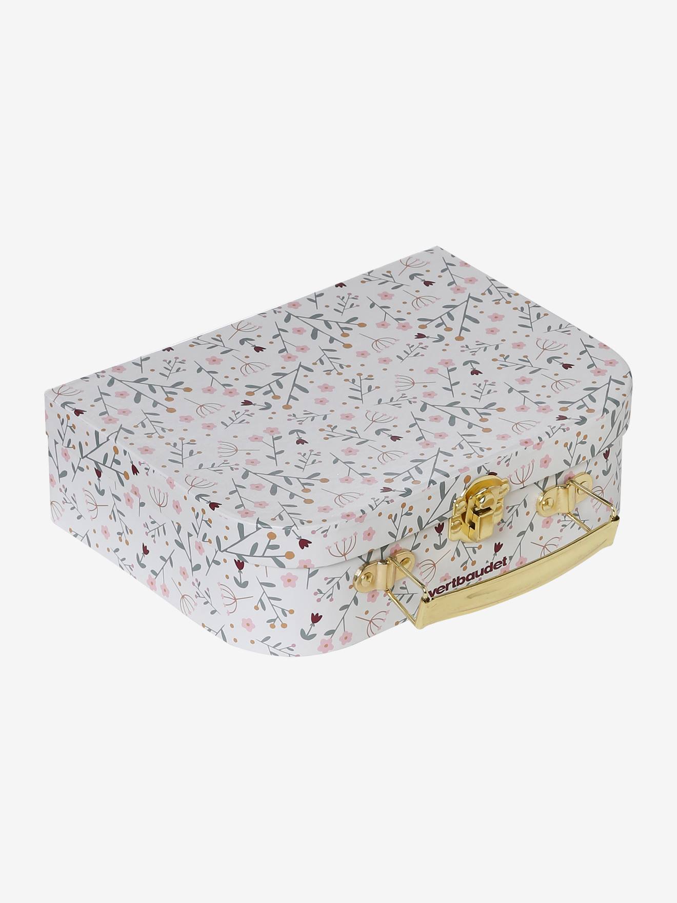 Doudou lange souris personnalisable avec mallette rose