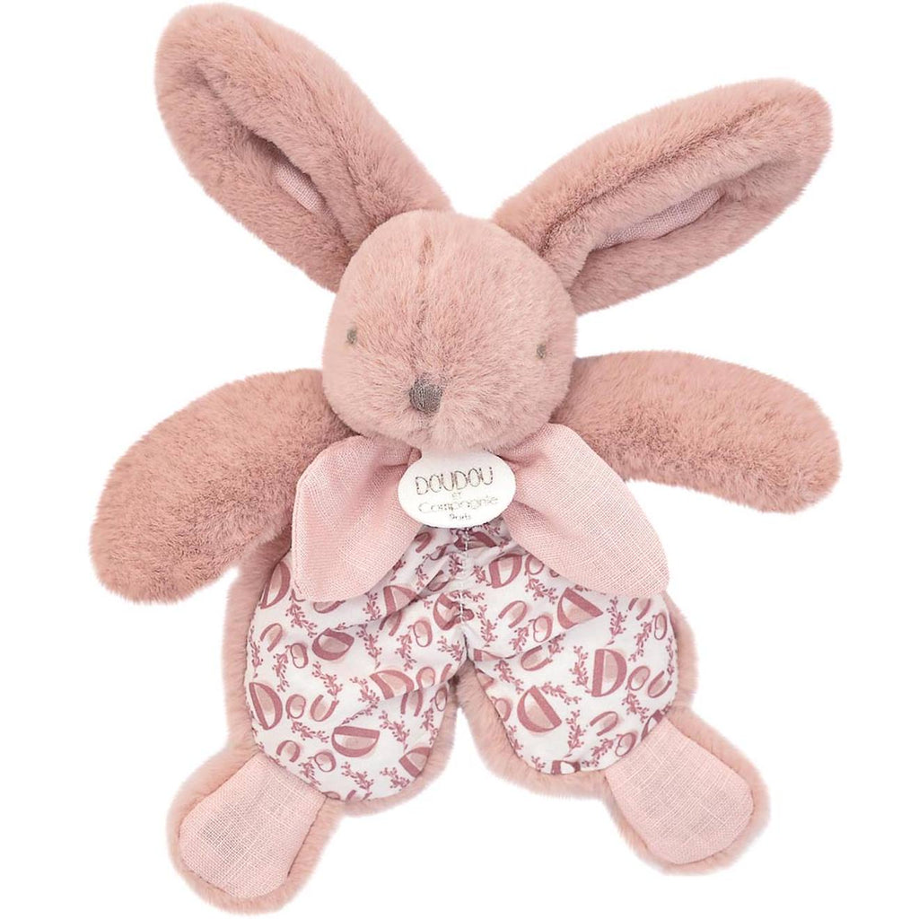 Doudou lapin 18 cm rose