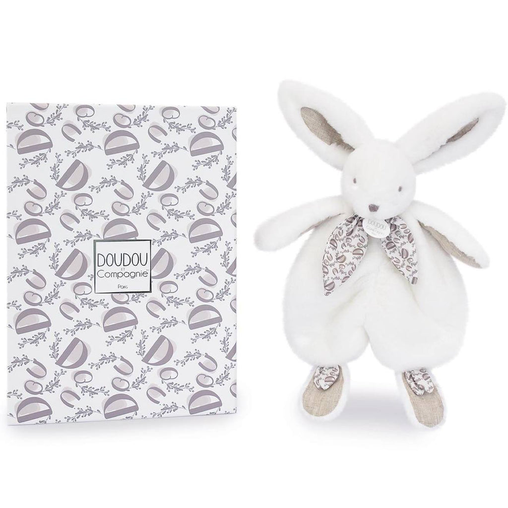 Doudou lapin 29 cm blanc