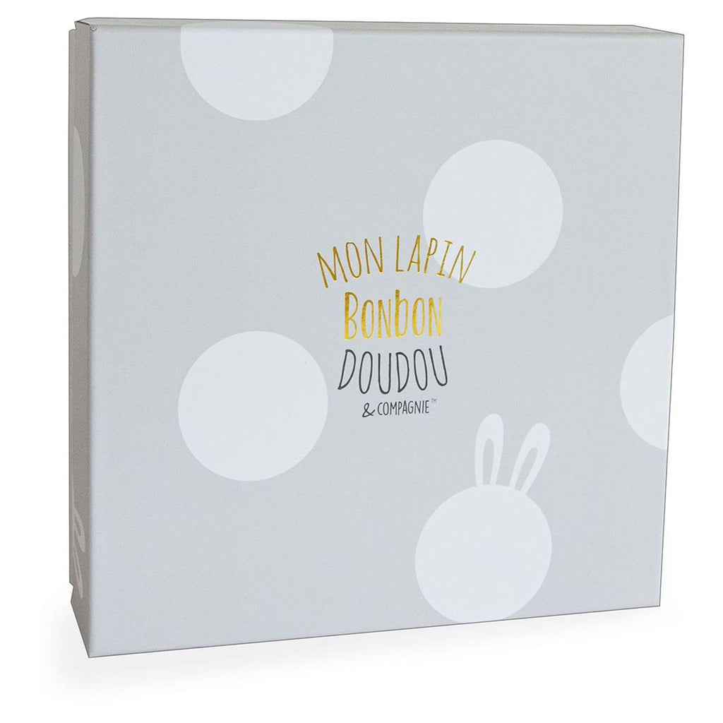 Doudou lapin bonbon marron