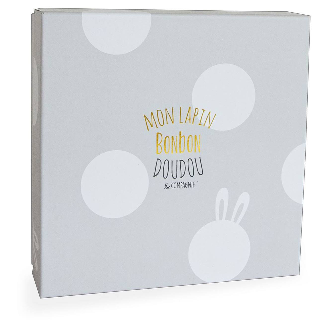 Doudou lapin bonbon marron
