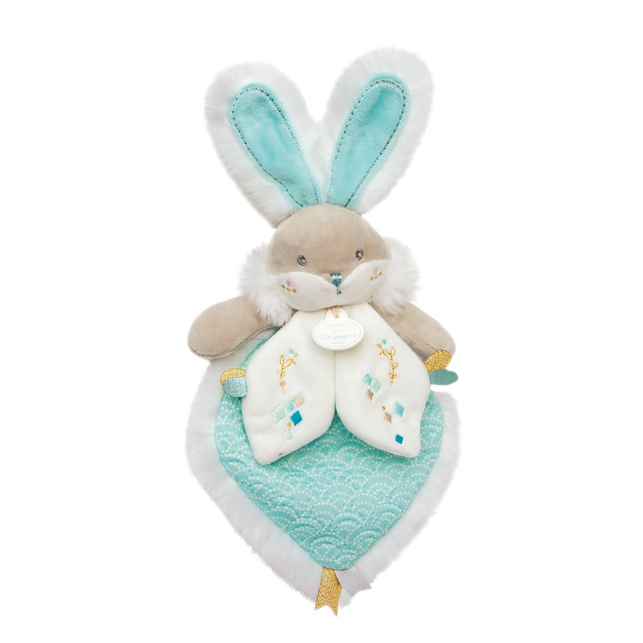 Doudou lapin de sucre amande vert
