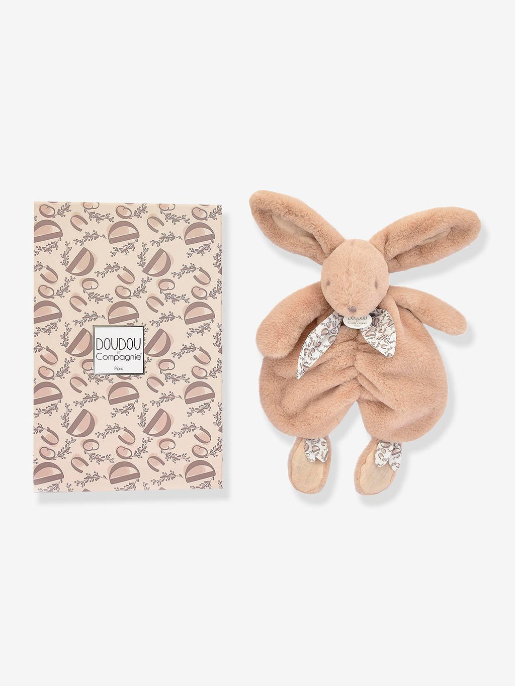 Doudou lapin beige sable